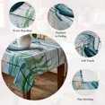 thumbnail image 5 of Coastal Whale Table Cloth Waterproof Tablecloths, Farmhouse Nautical Marine Life Starfish Tablecloth Dining Table Cover for Kitchen Party Tabletop Outdoor, Rectangle Tablecloth 54x108 Inch, 5 of 9