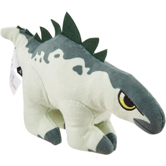 Jurassic World: Dominion Mini Plush 5 in Soft Dinosaur Toy Stegosaurus with Sound, Ages 3 Years & Up