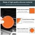 thumbnail image 3 of 4 PCS Bling Car Cup Coaster, 2.75 Inch Crystal Rhinestone Auto Cup Holder Insert Coaster, Anti-Slip Durable Car Drink Cup Mat, Universal Vehicle Interior Decor Accessories (Orange & White), 3 of 5