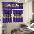 thumbnail image 6 of Cute Ghost Kitchen Curtains Window Halloween Curtains Valance and Tier Set 3 Piece Set Rod Pocket Short Curtains, Vintage Farmhouse Kitchen Dining Room Decor, 6 of 6