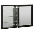thumbnail image 3 of Miseno Mbc3023 Carlentini 30"H X 23"W Recessed Or Surface Mount Medicine Cabinet - Black, 3 of 7