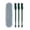 #0002-Dark Green, variant on Kieccall Nose Hair Trimmer Dual Head Shaver 3 Pack Multifunctional Hair Remover for Home Daily Personal Grooming and Facial Care