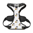 thumbnail image 2 of No Pull Dog Harness For Dogs Easy Walk Dog Vest Adjustable Collars Harnesses & Leashes Set Breathable Oxford Outdoor Walking Safety Reflective Strip Happy French Bulldog & Basketball, 2 of 9