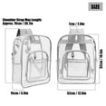 thumbnail image 3 of Spencer Heavy Duty Large Clear Backpacks Large Capacity Transparent Waterproof Backpacks for School Stadium College, Gray, 3 of 10