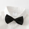 thumbnail image 6 of Otqutp Casual Bodysuits for Baby Boys Pants Sets Toddler Gentleman Outfits Long Sleeve Dress Shirt + Suspenders Pants + Bow Tie 6M-5 Years(Black-B,12-18 Months), 6 of 7