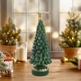 thumbnail image 4 of Tabletop Christmas Tree Figurines Set - 7.8 Inch Resin Xmas Trees with Glitter for Rustic Home Decor, Mantel Displays and Indoor Holiday Christmas Decorations, 4 of 5