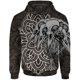 thumbnail image 3 of Sudadera con capucha con estampado 3D de cuervo, esqueleto, ballena y gato para hombre, patrón de demonio, manga larga, informal, cómoda, holgada, 3 of 5