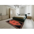 thumbnail image 4 of Ahgly Company Indoor Square Traditional Deep Red Southwestern Area Rugs, 7' Square, 4 of 6