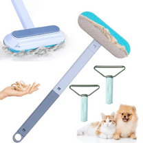 Carpet Rake for Pet Hair Removal, Reusable Cat Dog Hair Remover with Long Handle Advanced Lint Remover Scraper for Carpets, Rugs, Mats, Couch