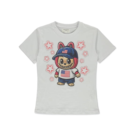 FWRD Boys' American Monster T-Shirt Color: white Size: 18 - 20