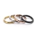 thumbnail image 3 of Anillo giratorio de estilo piramidal lateral para mujer, estilo Chanel, anillo de joyería en oro rosa, 3 of 6