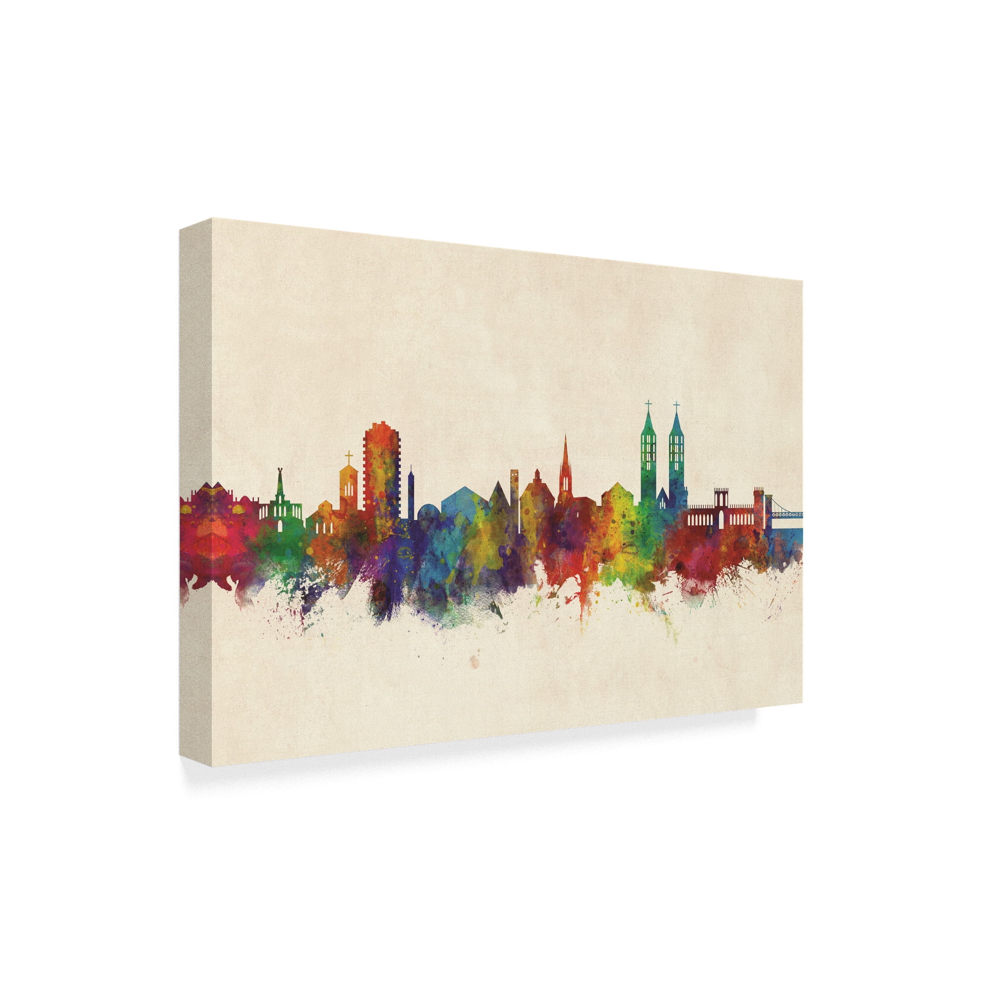 Trademark Fine Art 'Kassel Germany Skyline' Canvas Art by Michael Tompsett