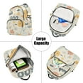 thumbnail image 5 of FORMRS Mini Backpack Purse for Women Quilted Travel Daypack Casual Shoulder Bag, Halloween Cute Pumpkins, 5 of 7