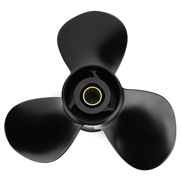 Boat Propeller, Aluminum Outboard Propeller 3 Blades Propeller Outboard Prop Parts For Replace Part