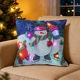 thumbnail image 4 of ChicYu Christmas Pillowcovers Holiday Gift LED String Lights Flashing and Steady Dual Mode Short Printed Sofa Cushion Cover for Home Holiday Use, 4 of 6