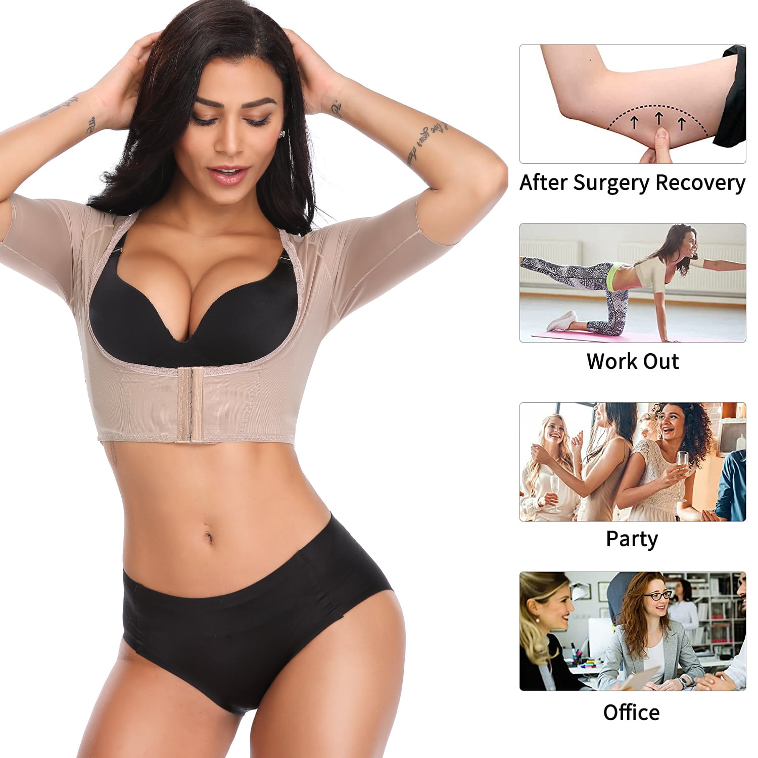 QRIC Push Up Bra Support Shapewear for Women Posture Corrector Tops Back  Support Vest Shaper Under Clothes 