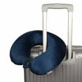 thumbnail image 4 of Bon Voyage® Classic Memory Foam Travel Neck Pillow, Navy, 4 of 6