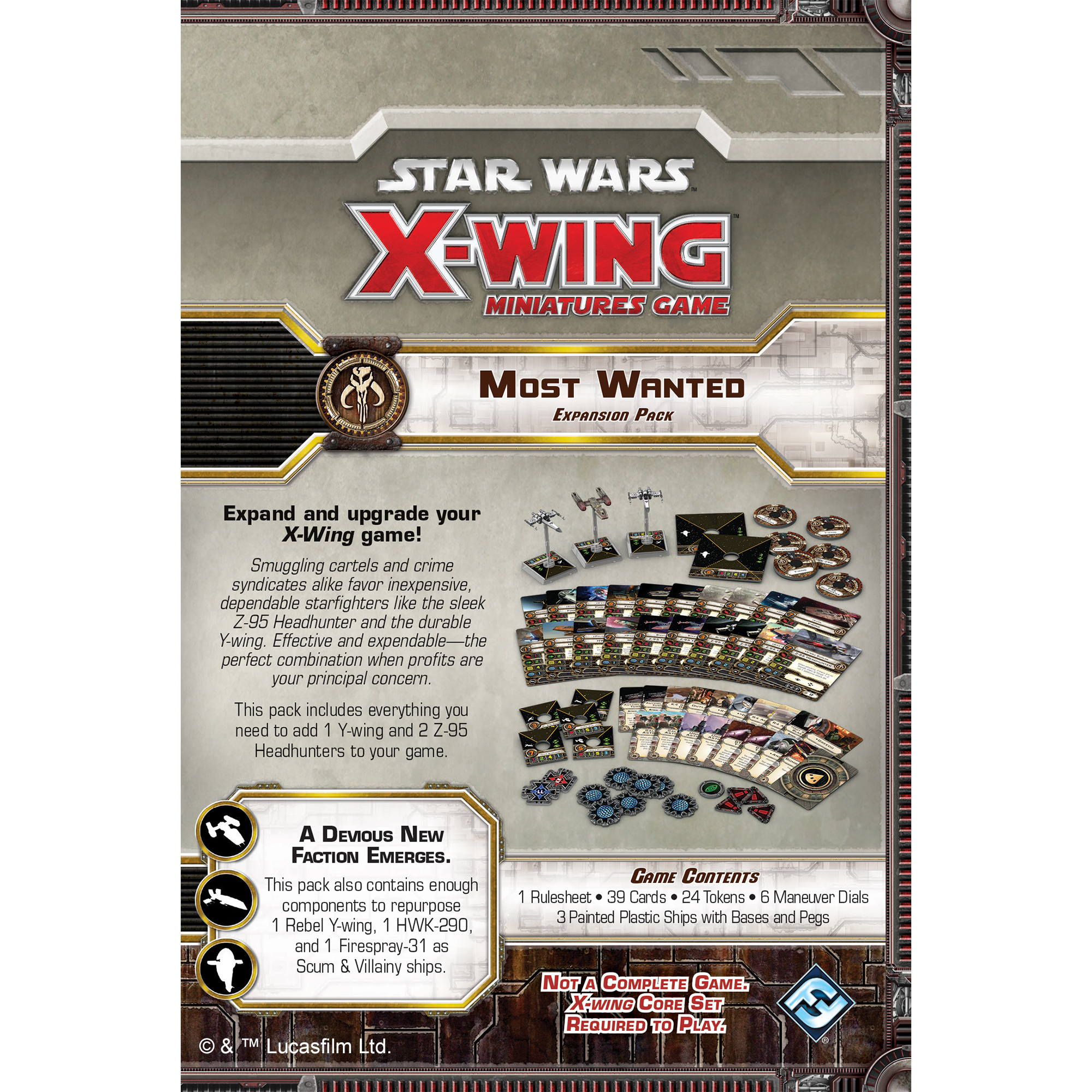 Star Wars: x-Wing - Most Wanted Expansion - Walmart.com