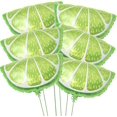 thumbnail image 1 of 6 Pieces 26 Inches Large Fruit Lime Balloons, Green Aluminum Foil Lemon Balloon for Fruit Themed Birthday Wedding Decorations Party Supplies, 1 of 4