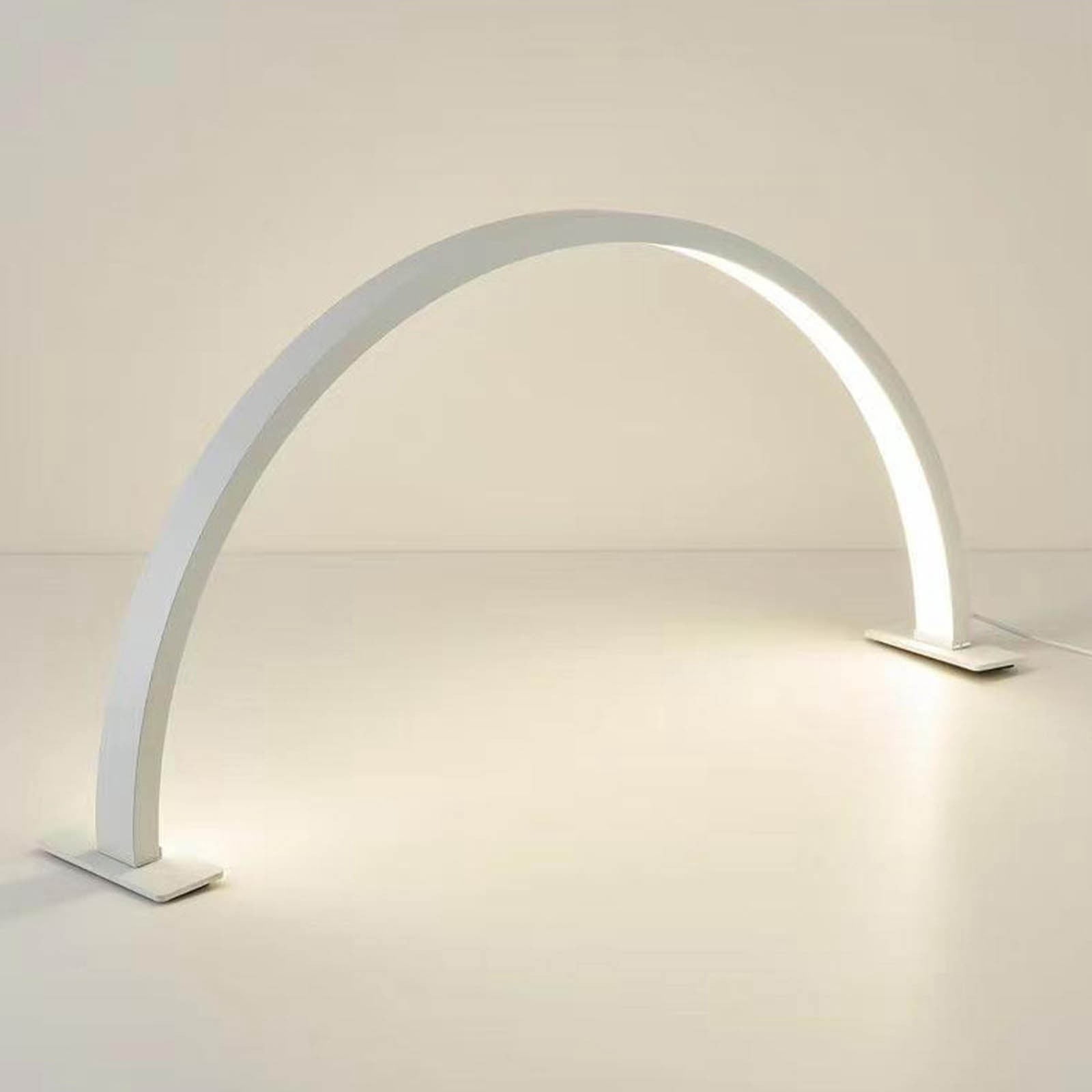 Nail Light for Desk with Half Moon Design, Foldable Nail Table Lamp with Multiple Color Modes and Brightness, For Beauty Eyelash Makeup and Crafts, LED Desk Lamp