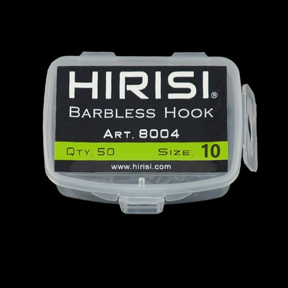 50pcs/Box High Carbon Steel Curved Shank Carp Fishing Hooks Barbless Fishhooks
