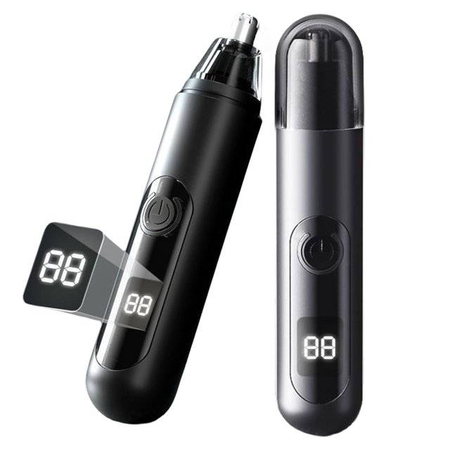 Recortadora de vello nasal HILYC 2025 recargable por USB, resistente al agua, con LED