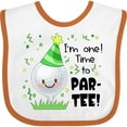 thumbnail image 3 of Inktastic I'm One Time to Par-tee Golf First Birthday Boys or Girls Baby Bib, 3 of 4
