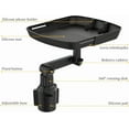 thumbnail image 5 of Car Cup Holder Tray Table, Cup Table Holder for Car Drink Holders Tray, 360º Adjustable with Rotating Arm Phone Slot, Non-Slip Stretchable Car Tray for Eating, Cup Table Holder for Car, 5 of 5