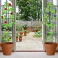 thumbnail image 3 of LUVCMFT Metal Garden Arch Trellis 6.3ft Climbing Plants Stands Wedding Party Arbor Floral Decor, 3 of 8