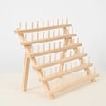 thumbnail image 5 of Poolin Foldable Wooden Thread Rack 60 Spools Sewing Embroidery Sturdy Thread Holder Organizer For Sewing Quilting Craft, 5 of 7