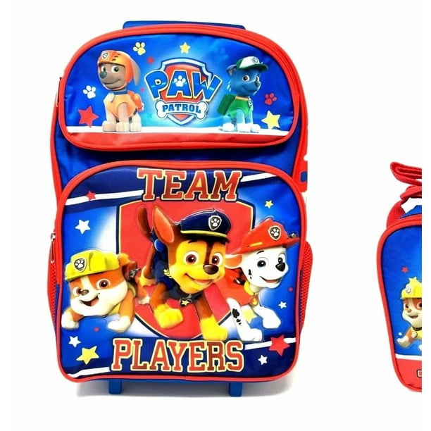 paw patrol backpack and lunchbox set