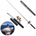 thumbnail image 1 of Mini Telescopic Collapsible Pocket Fishing Rod Portable Pen Fishing Rod Reel Combo Set,pocket Fishing Pole Travel Fishing Rod Set, 1 of 5