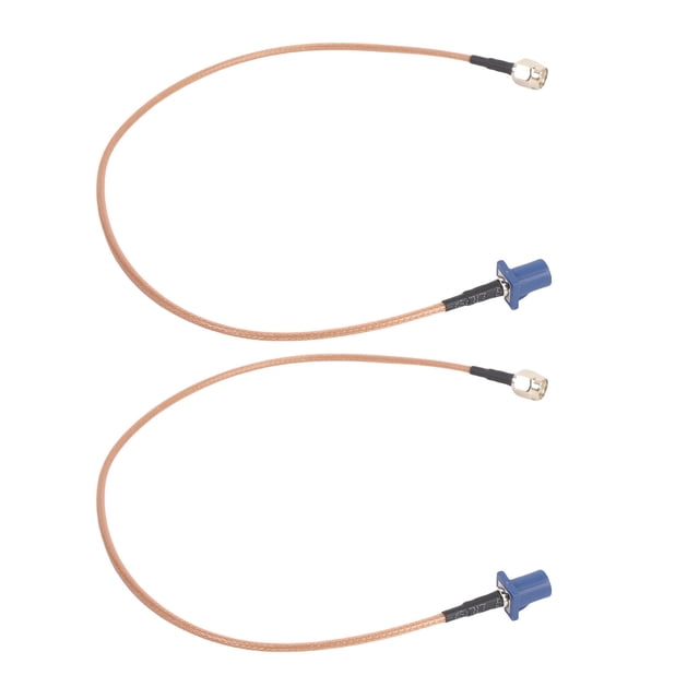 Vehicle GPS Antenna Adapter Cable, Wide Compatibility Anti Interference 2PCS Fakra C Male To SMA Male Antenna Adapter Cable for WLAN Devices