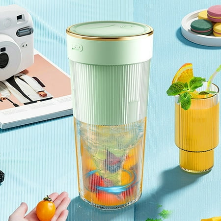 

RnemiTe-amo on Sale！Portable Blenders Personal Blenders For Shakes And Fruit Juicer USB Rechargeable With 6 Blades Handheld Blenders For Sports Travel And Outdoors