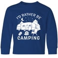thumbnail image 3 of Inktastic I'd Rather Be Camping Long Sleeve Youth T-Shirt, 3 of 5