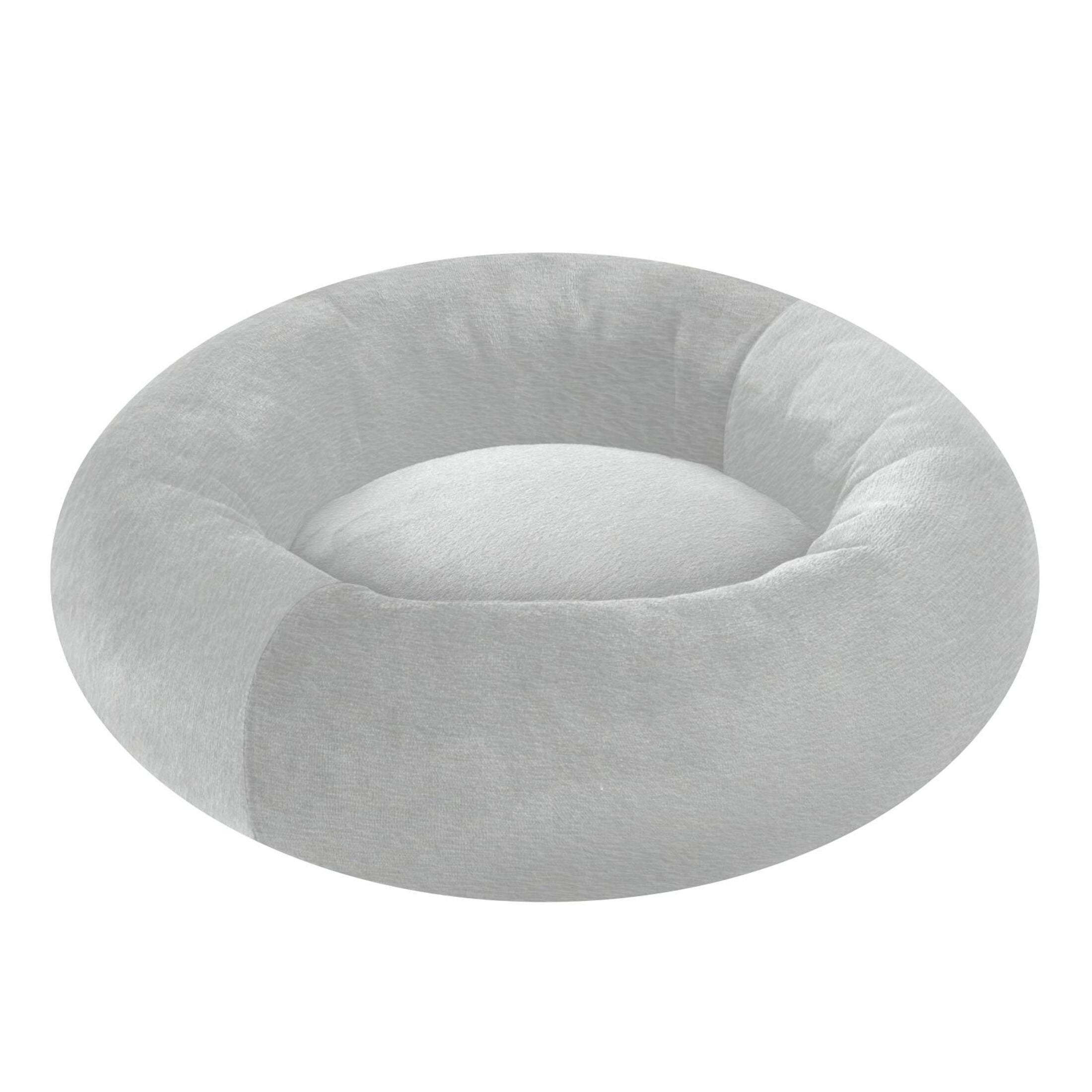 Iauyy Pet Couch Donut Cat Bed for Indoor Cats/Small Dogs Washable & Machine with Non-slip Bottom Calming Cat Furniture, The Overall Aesthetic Effect (M)