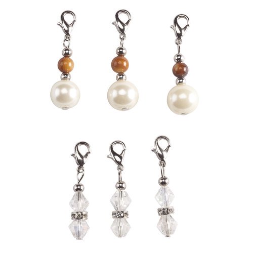 Decorative Zipper Pulls, Set of 6