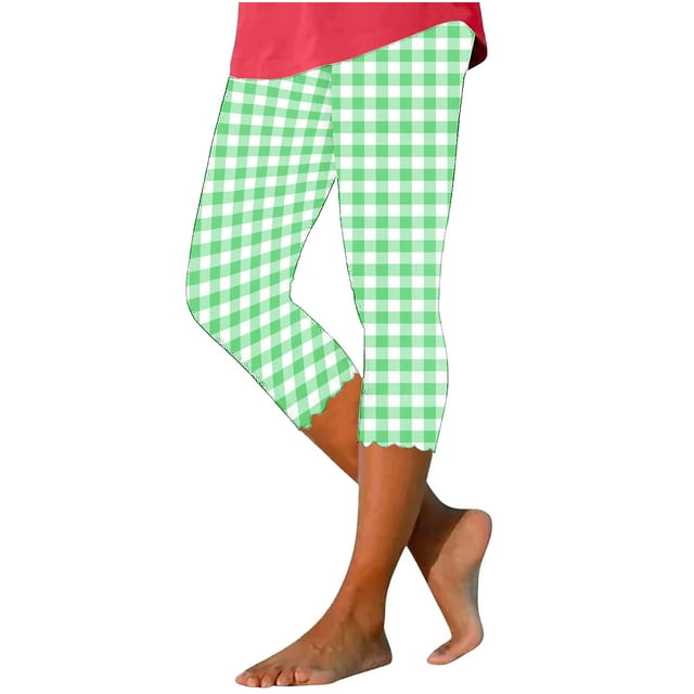 Women Elastic Casual Gradient Yoga Capris