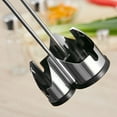 thumbnail image 2 of Seasoning Bottle Set Condiment Holder Seasoning Rack Four In One Oil Vinegar Dispensers Salt Pepper Shakers Glass Cruet Set with Convenient Caddy St and Stainless Steel Tops, 2 of 7