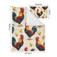 thumbnail image 5 of Roosters and Chicks Duvet Cover and Pillowcase Set for Single Bedding, Bedroom Accessories for Kids Teens, 5 of 5