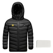 IROINNID Boys Girls USB Intelligent Constant Temperature Eletric Heating Puffer Coat Windproof Warm Jacket Hooded Outwear