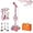 pink, variant on 2026 New The All-in-One Microphone Toy, Kids Microphone with Stand Adjustable, Speaker & Led Lights, Move to Play Kids Karaoke Microphone for Singing, Boys & Girls, (Pink)