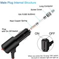 thumbnail image 3 of MYG Car Cooler Cool Box 16AWG 15A Cable Wire Car Refrigerator Power Cord, 3 of 10