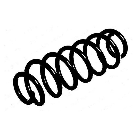 Rear Coil Spring - Compatible with 2009 - 2010, 2013 - 2016 Volkswagen CC 3.6L V6 2014 2015