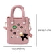 thumbnail image 2 of Bolso de playa para mujer bolso de almacenamiento de moda con agujeros y dijes bolso Hobo elegante, 2 of 6