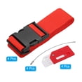 thumbnail image 3 of Unique Bargains Luggage Strap with Luggage Tag and Loop 78'x2', 4 Set Adjustable Suitcase Belt, Red, 3 of 7