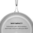 thumbnail image 5 of Sartén Scanpan Impact de acero inoxidable 18/10 de 28 cm, 2 unidades, 5 of 5
