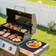 thumbnail image 5 of Silicone Grill Mat Compatible with Griddle,BBQ Spatula and Utensil Holder with Drip Pad,Silicone Grill Mat for Utensils,Heat Resistant Non-Slip Griddle Tools Mat for Outdoor Kitchen Counter,Black, 5 of 7