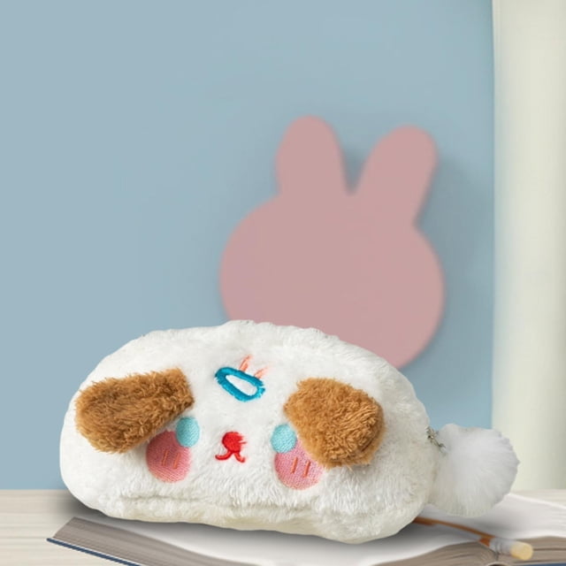 Estuche de peluche para lápices, bolsa de cosméticos para niños, organizador de papelería de gran capacidad, bolsa de almacenamiento para festivales,