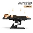 thumbnail image 6 of Artist hand Electrical Facial Bed Adjustable Massage Table 3 Motor Beauty Bed Medical Tattoo Chair w/Remote Control（Black）, 6 of 22